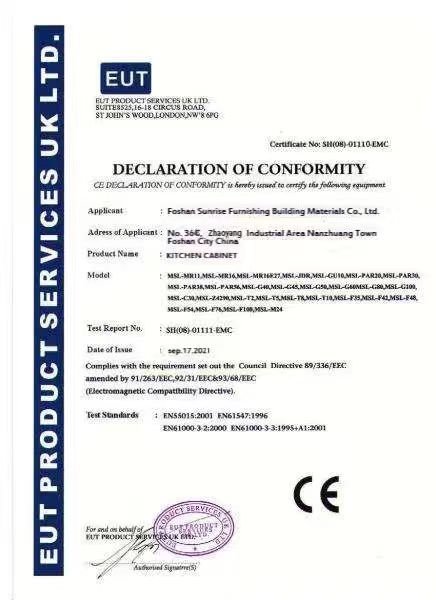 CE Declaration of Conformity
