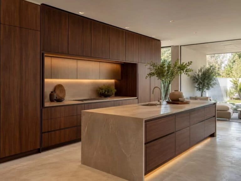 How to Plan Floor-to-Ceiling Kitchen Cabinets with Island Storage