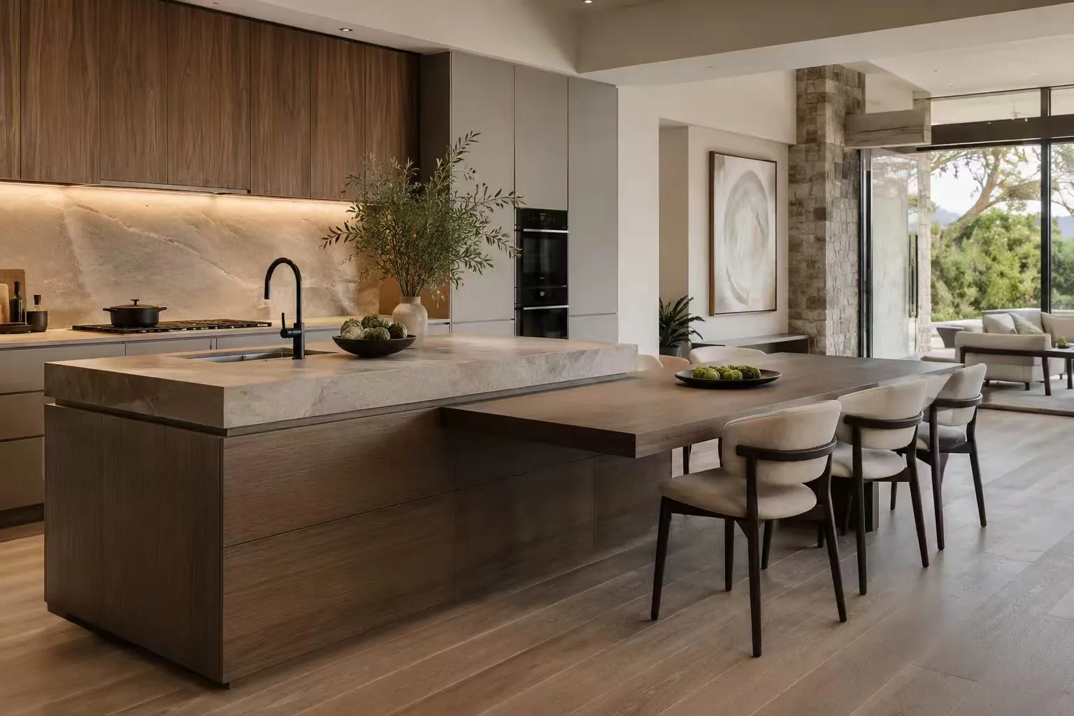 island dining table combination for open kitchen dining room