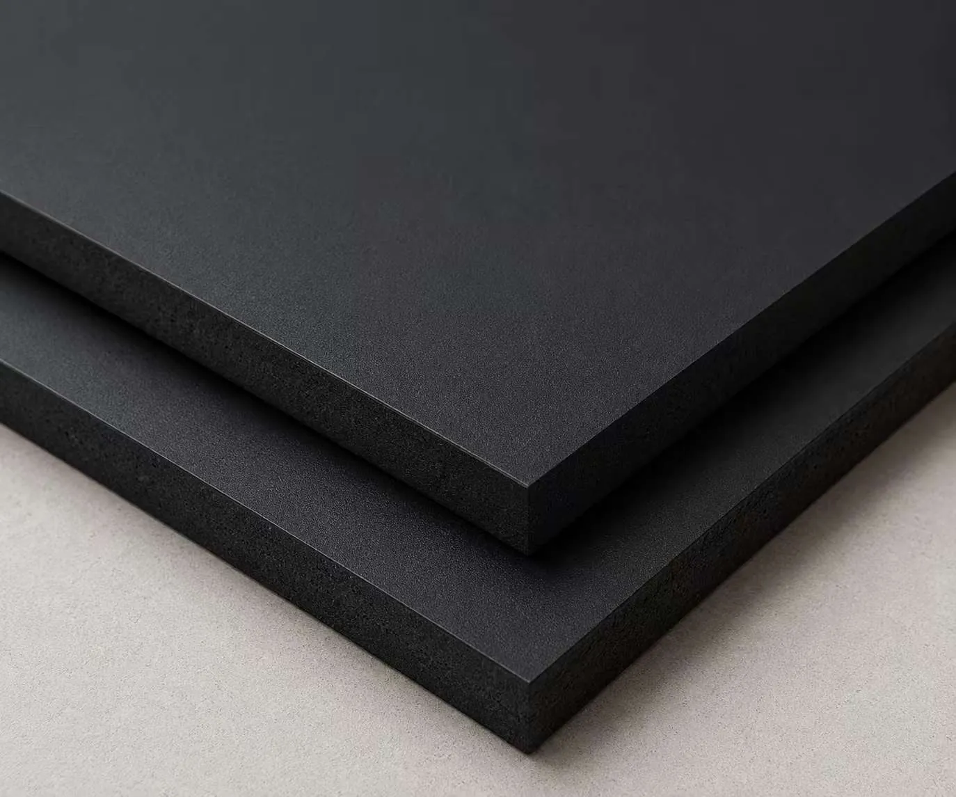 Matte black material sample