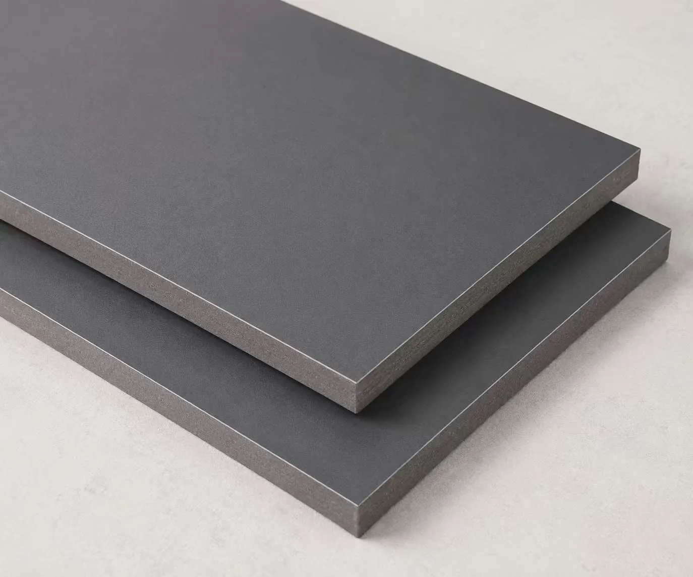 Dark grey outdoor cabinet material sample
