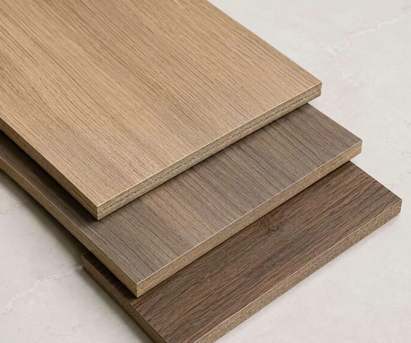 Wood-look outdoor material sample