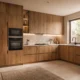 Natural Wood Grain Kitchen Cabinets