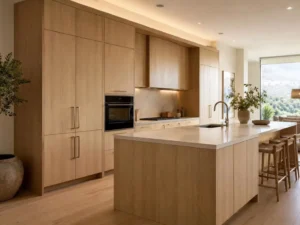 Custom White Oak Kitchen Cabinets image 1