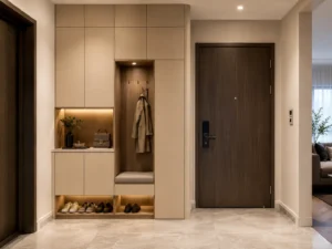 Built-In Entryway Cabinet Ideas That Work Around Real Front Doors