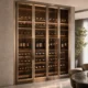 Bronze Glass Stainless Steel Wine Display Cabinet