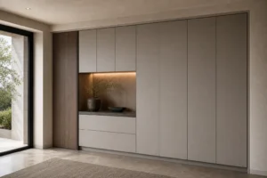 Built In Entryway Cabinet for Architectural Storage image 1