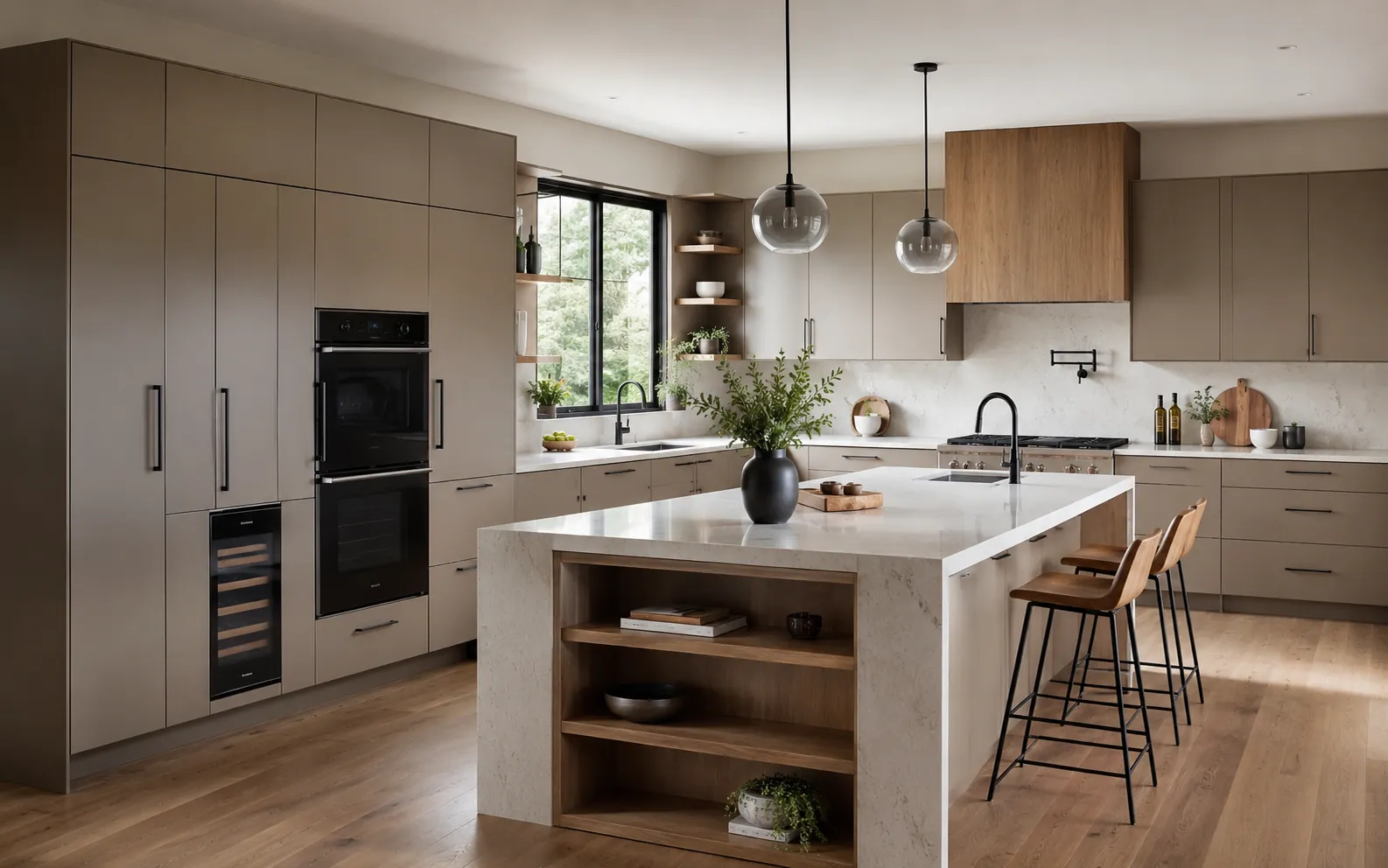 Custom kitchen cabinet solution for overseas residential project