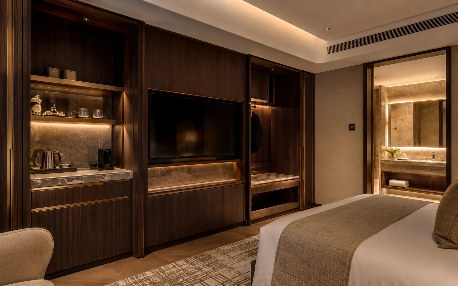 Hotel and hospitality custom cabinet project