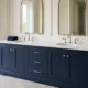 Custom Double Sink Bathroom Vanity Cabinet