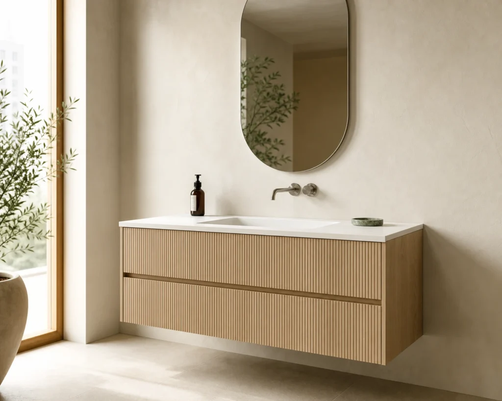 Custom Floating Bathroom Vanity Cabinet