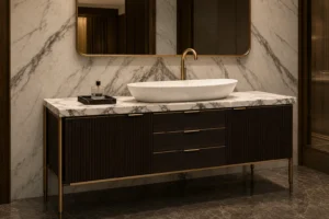 Luxury Console Bathroom Vanity Cabinet image 1