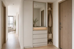 Narrow Entryway Cabinet for Compact Homes image 1