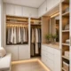 Custom Small Walk-In Closet for Compact Bedroom Storage