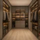 Custom U-Shaped Walk-In Closet for Luxury Dressing Rooms