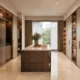 Custom Walk-In Closet with Island for Luxury Bedroom Suites