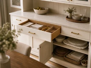 Glass Doors or Closed Storage? Dining Room Storage Cabinet Ideas That Stay Organized