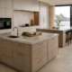 Double Island Kitchen Cabinet with Prep Sink