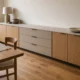 Low Dining Sideboard Cabinet with Stone Top