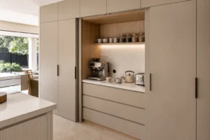 Pocket Door Breakfast Station Cabinet image 1