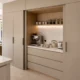 Pocket Door Breakfast Station Cabinet