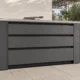 Armário de Gavetas para Cozinha Exterior em Alumínio Pintado Eletrostaticamente