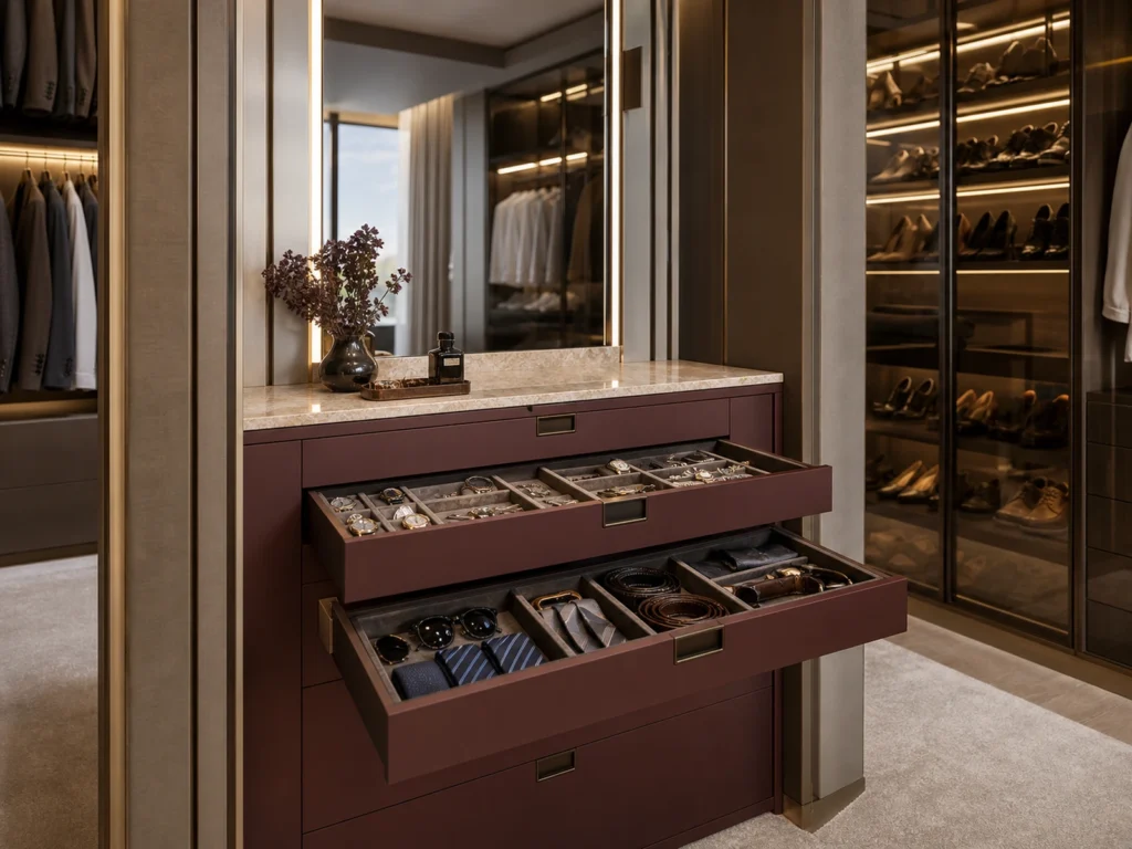 Walk In Closet Accessory Drawer Cabinet